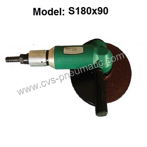 Pneumatic angle grinder